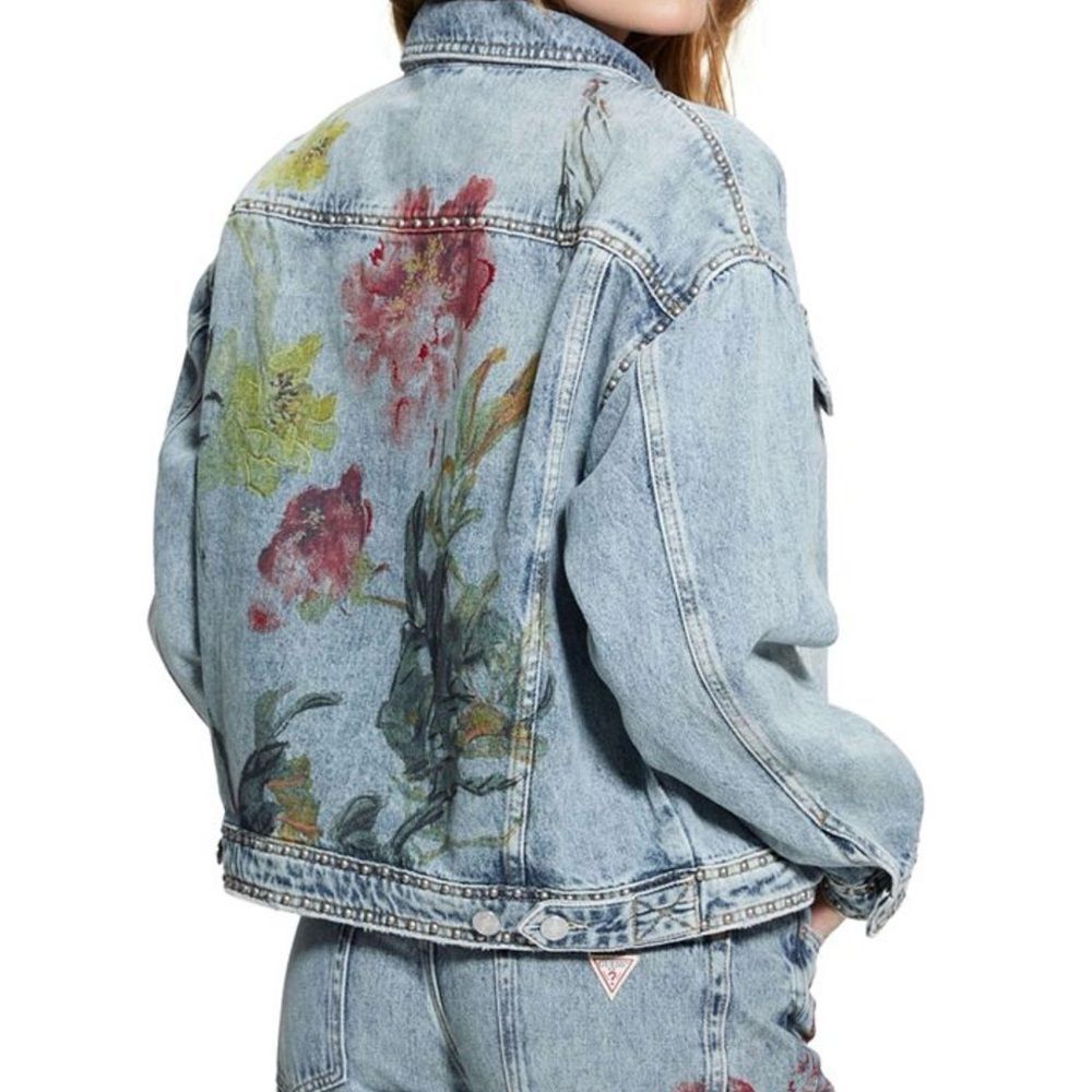 Guess Faded Blue Denim Jacket